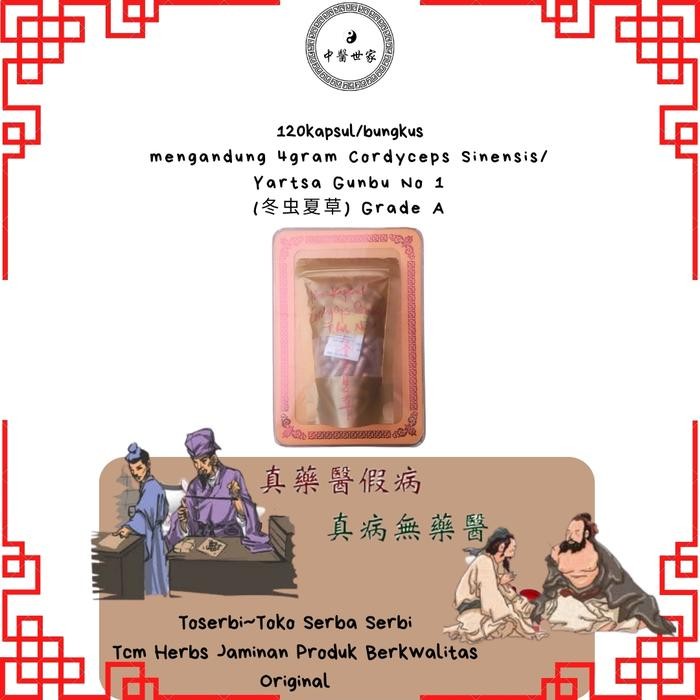

120kapsul Dong Chong Xia Cao Cordyceps Sinensis Asli Tibet