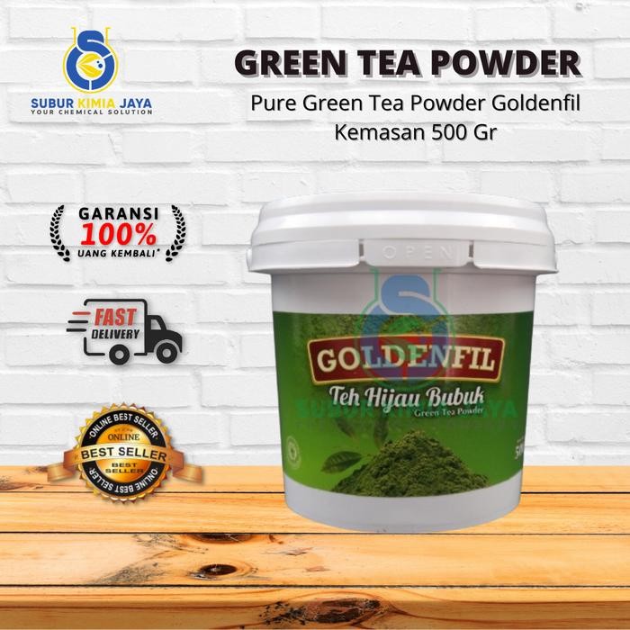 

Pure Green Tea Powder Goldenfil 500 Gr /Bubuk Teh Hijau/ Matcha Jepang
