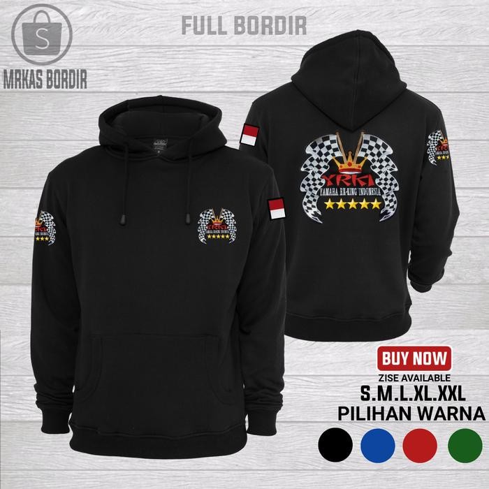 Sweter Hoodie Rx king FULL BORDIR-Jaket Rx King Yrki-Sweter Motor-Bisa