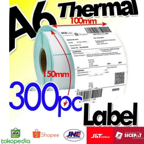 

Promo Kertas Sticker Label Xprinter Olshop 100X150 Thermal (300 Pcs) Terbatas