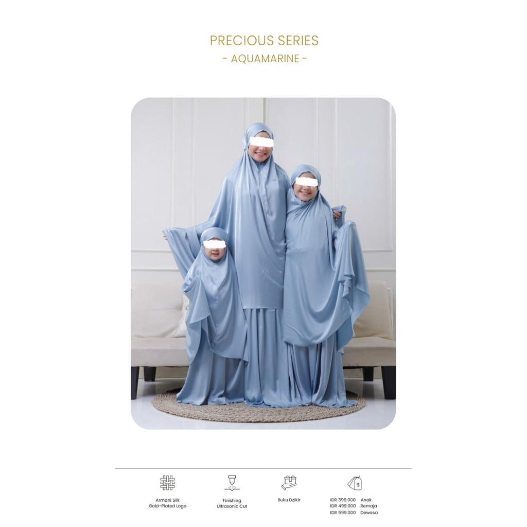 BEST SELLER MUKENA PRECIOUS SERIES (ADULT / TEEN / CHILD PRAYER SET) - PPM