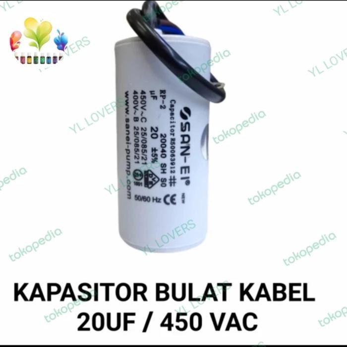CAPASITOR 20UF 450V/ELCO 20UF 450V/ KAPASITOR 20UF 450VAC/KAPASITOR AC