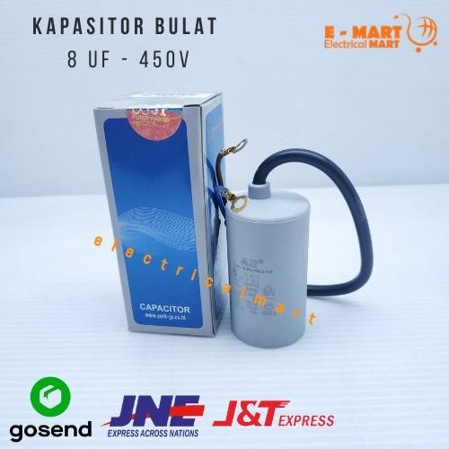 KAPASITOR BULAT KABEL JP 20UF CAPACITOR POMPA AIR 20 UF -450V