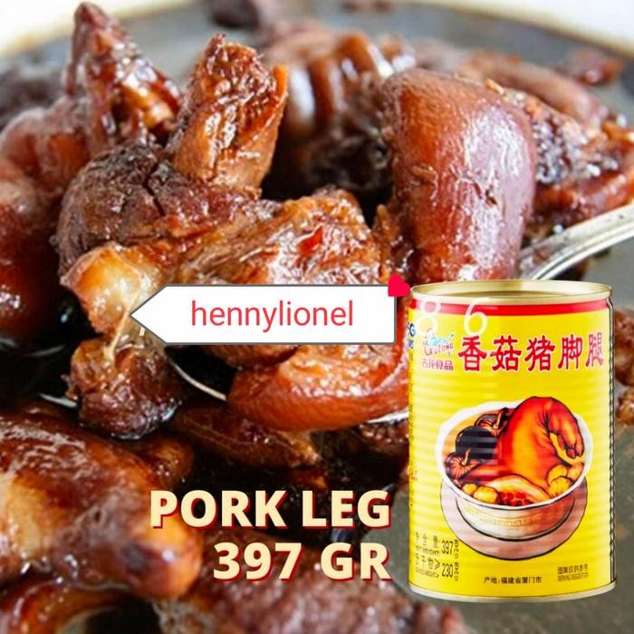 

gulong pork leg 397 gram/kaki babi kaleng 397gr(non halal)