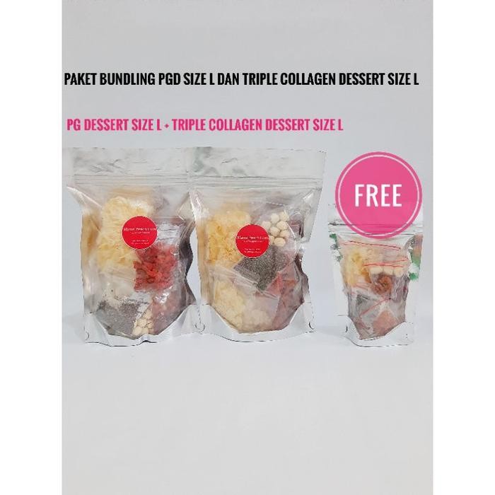 

Paket Bundling Peach Gum Dessert dan Triple Collagen Dessert size L Free seperti gbr