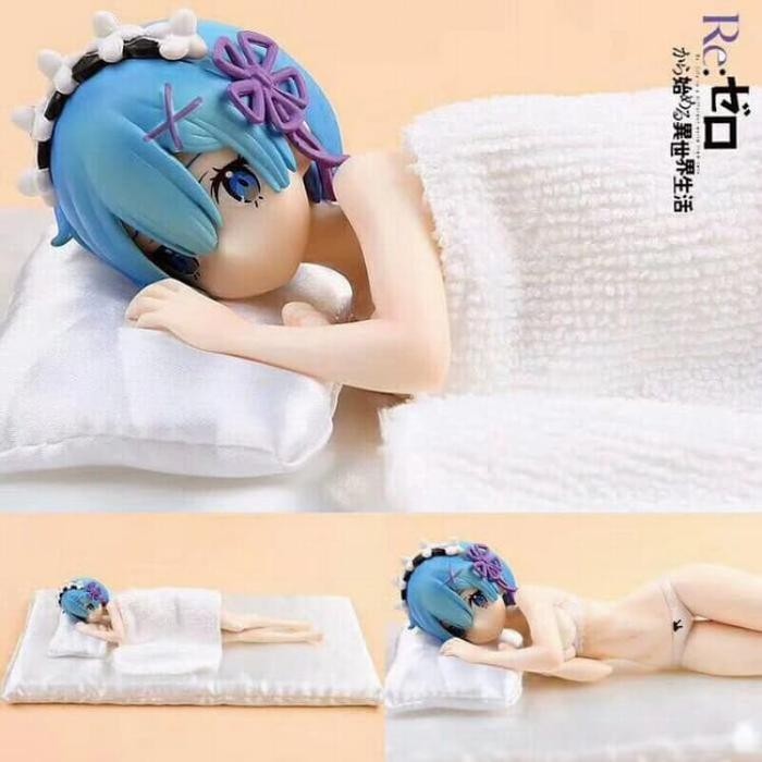 figma rem / action figure anime rezero / figure rem sleeping