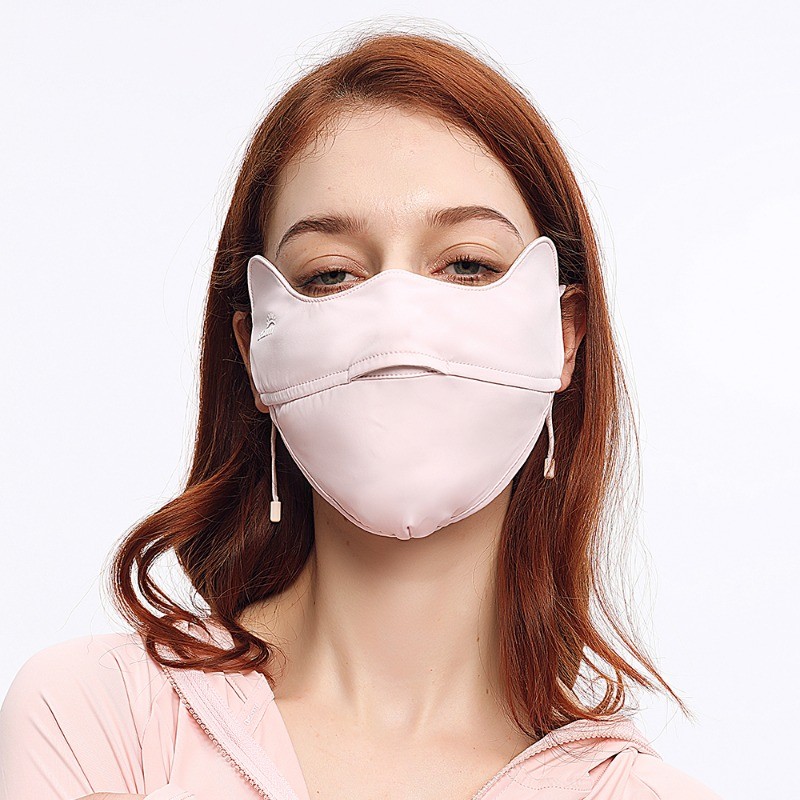 

OhSunny Cool Feeling Mask 2024 New Summer Sun Protection Face Cover Anti-UV UPF50+ Open Nose