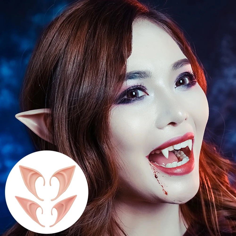 

Halloween Cosplay Latex Fairy Angel Elf Ears Masquerade Party Costumes Halloween Party Decoration