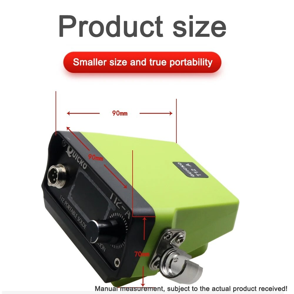 

72W T12 Cordless Soldering Station Solder Iron for Dewalt/Makita/Milwaukee/Worx Battery 20V Max