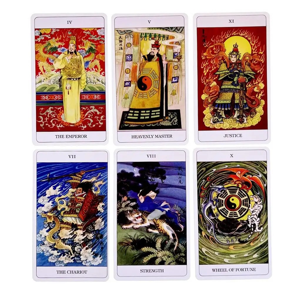 

Chinese Tarot Cards Game Tarot Card Deck Oracle Card Game for Adult Fun Adults Games Party Supplies
