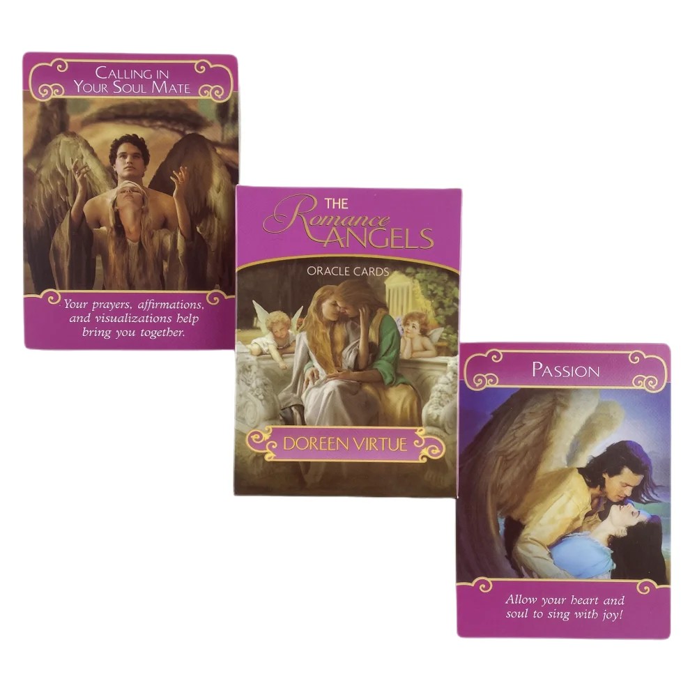

Full English New Romance Angels Oracle Cards Deck Tarot Cards double game By Doreen Virtue Out Of