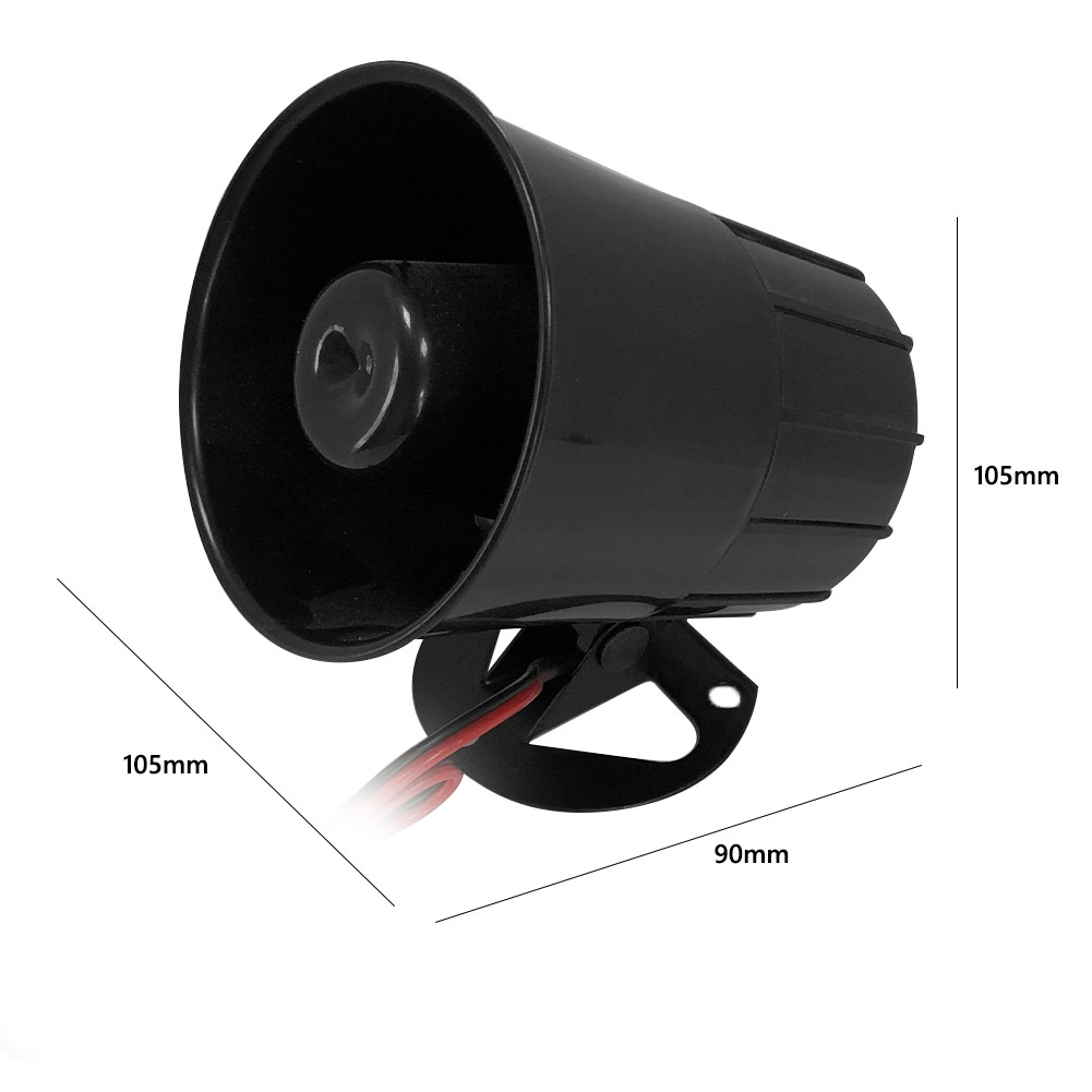 

Universal 125dB Loud Warning Alarm Siren for Car Motorcycle Truck 12V 24V 15W Sound Loud Car Horn