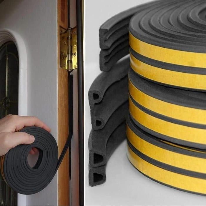Door Seal List Peredam Kedap Suara Karet Pintu Kayu Almuniu