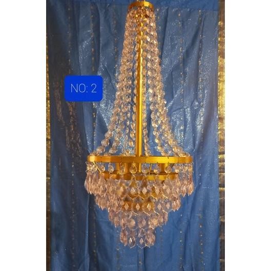 (Allthebest) Lampu Gantung kristal Jumbo/Lampu Hias/Lampu Dekorasi
