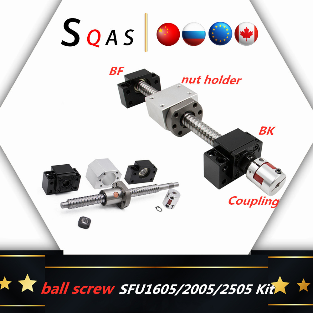 HLTNC RU / EU ball screw kit SFU1605 SFU2005 SFU2505 ball screw end