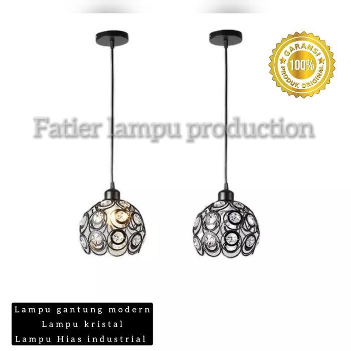 (Allthebest) Lampu Hias Lampu gantung modern kristal