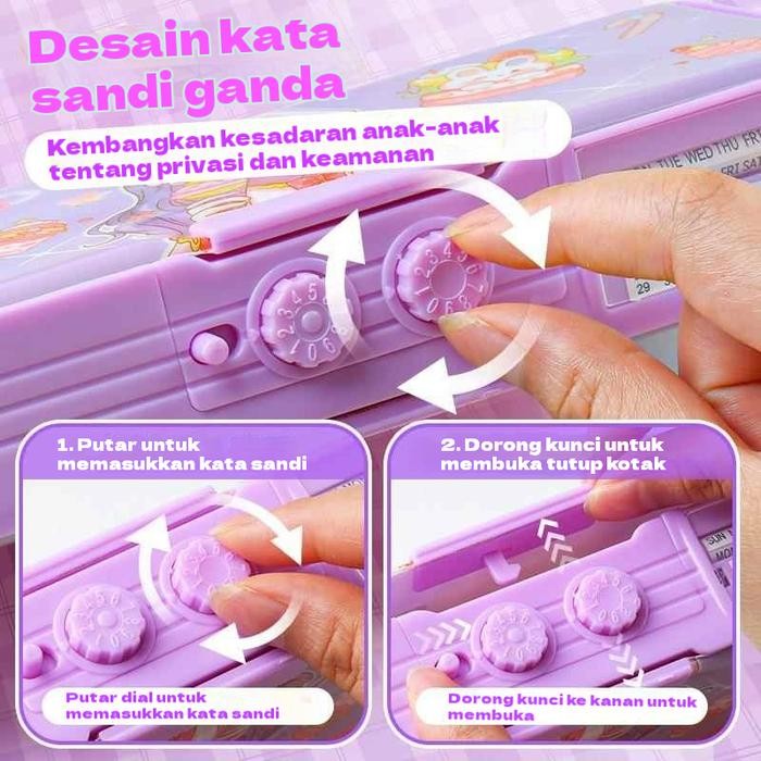 

NYBEBY26 COD 9 FUNGSI KOTAK PENSIL + PENA MAGIC / KOTAK ALAT TULIS MULTIFUNGSI KUNCI KODE DUA SISI