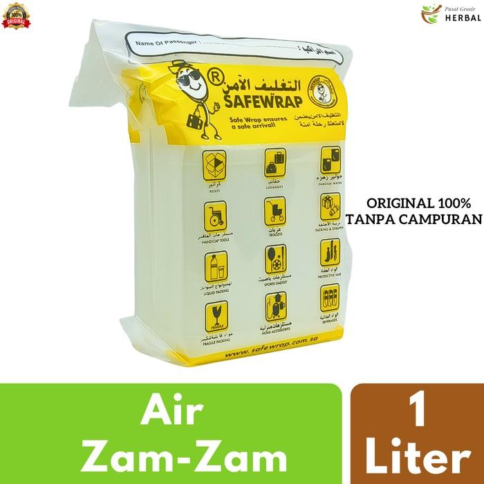 

Air Zam Zam / Zamzam Original Asli 100% 1 Liter Makkah Oleh Oleh Haji Dan Umroh Grosir