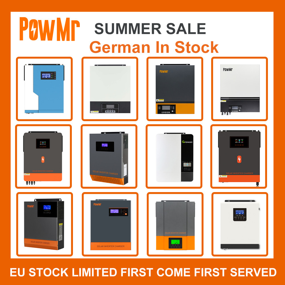 PowMr EU Stock 3KW 4.5KW 5.5KW 5KW 5.6KW 6.2KW 10KW 6.5KW DC 48V 230V