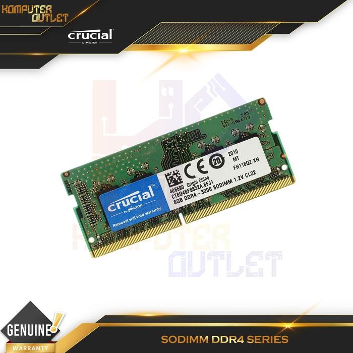 Crucial Ram Sodimm 16Gb 3200Mhz Ddr4 (1X16Gb) Single - Laptop Memory