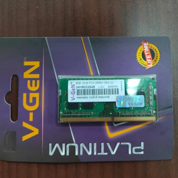 Sodimm Ddr4 V-Gen 8Gb Pc-21300-2666Mhz Ram Laptop V-Gen Platinum