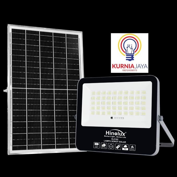 HINOLUX HL5182 Flood Light Solar Cell 100w 200w 300w 400w Lampu Sorot LED Solar Tenaga Surya SET
