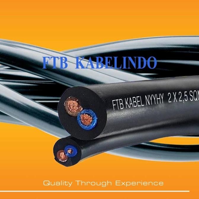 Sni Kabel Nyyhy 2X2.5 Sqmm 750V Meteran ( Nyyhy 2X2,5 2X2.5Mm )