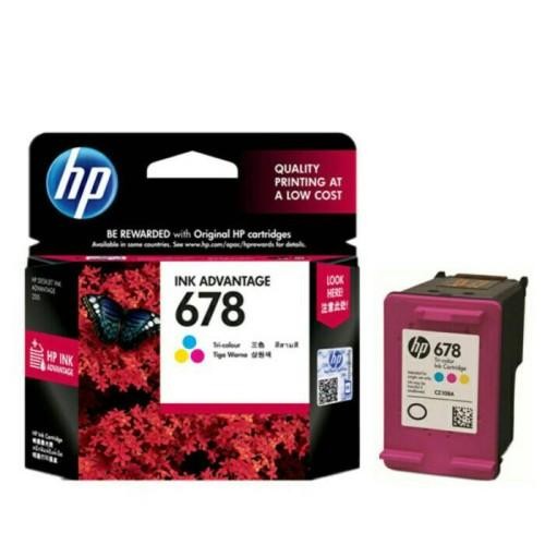 Tinta Cartridge Printer HP 678 Black / Tri Color Original 1515