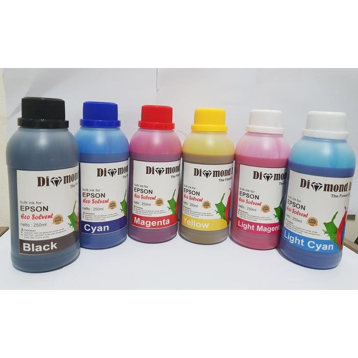 Tinta Eco Solvent Diamond Ink For Epson 250ml