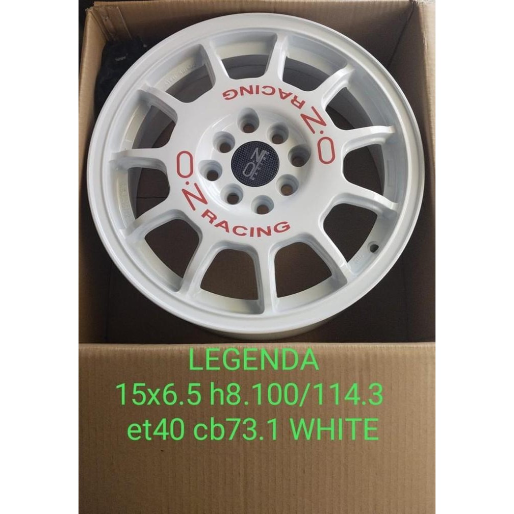 (Allthebest) Velg Racing Mobil BSA Legenda Ring 15 R15 Putih