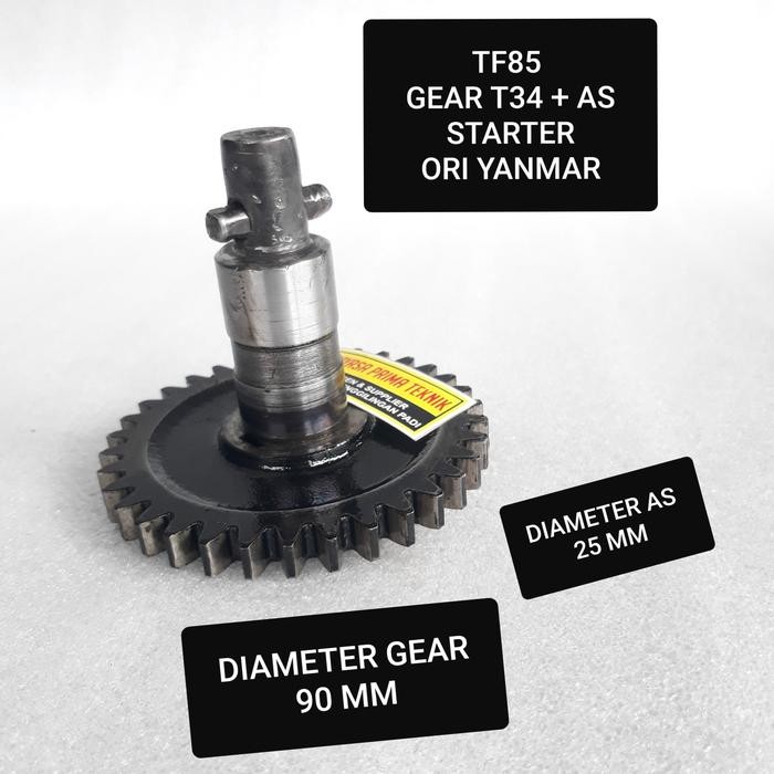 ] SEKEN TF85 GEAR T34 DAN AS STARTER ENGKOL ORI YANMAR TF 75 85 TRAKTOR