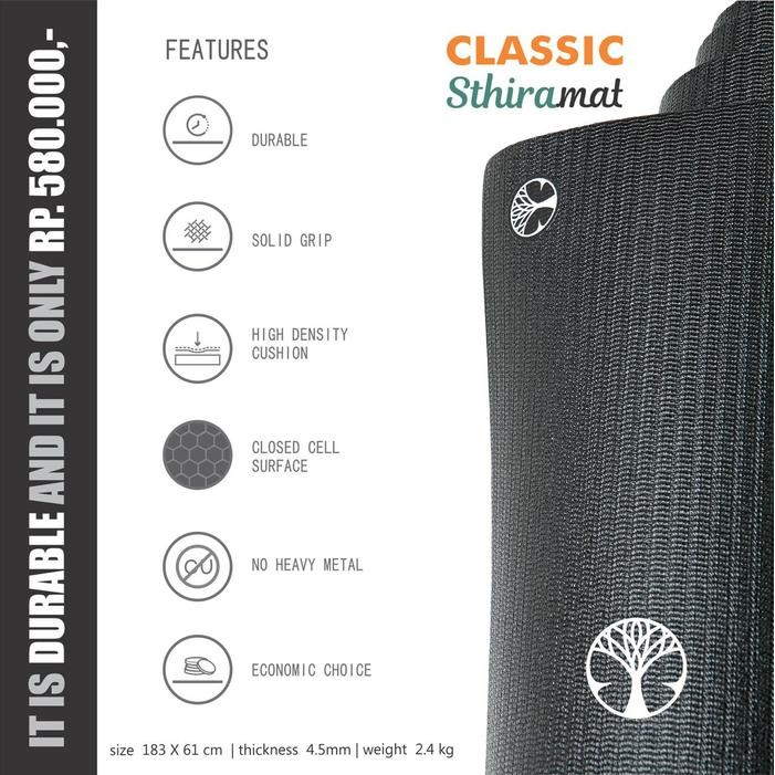 Promo Yoga Mat Classic Sthira Terlaris