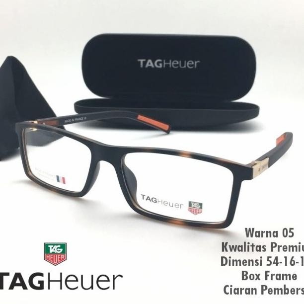 Frame Kaca Mata Pria Tag Heuer 520 Premium Elegan Mewah Gratisongkir