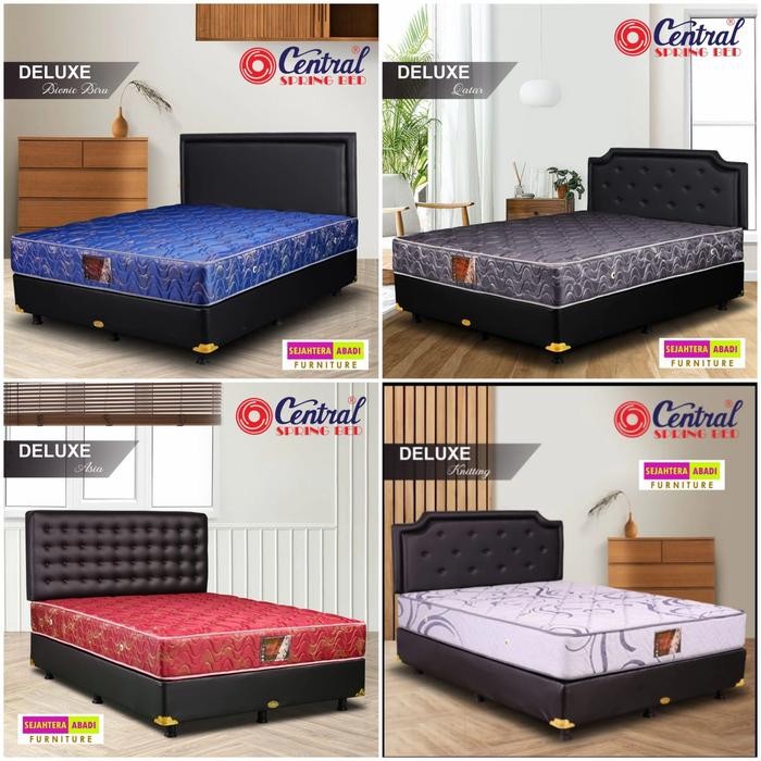 central springbed new deluxe, kasur central deluxe [ matras & set ]
