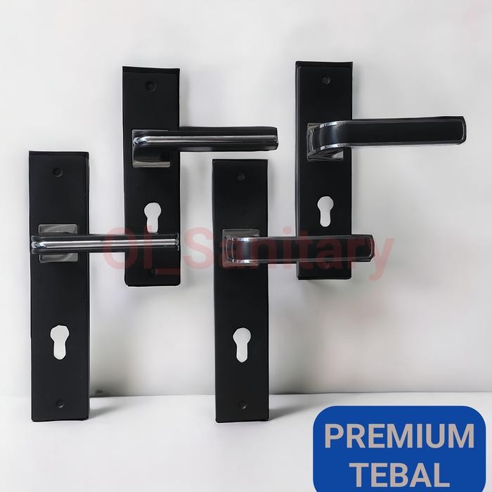 kunci pintu hitam satu set kunci rumah kunci pintu besar black