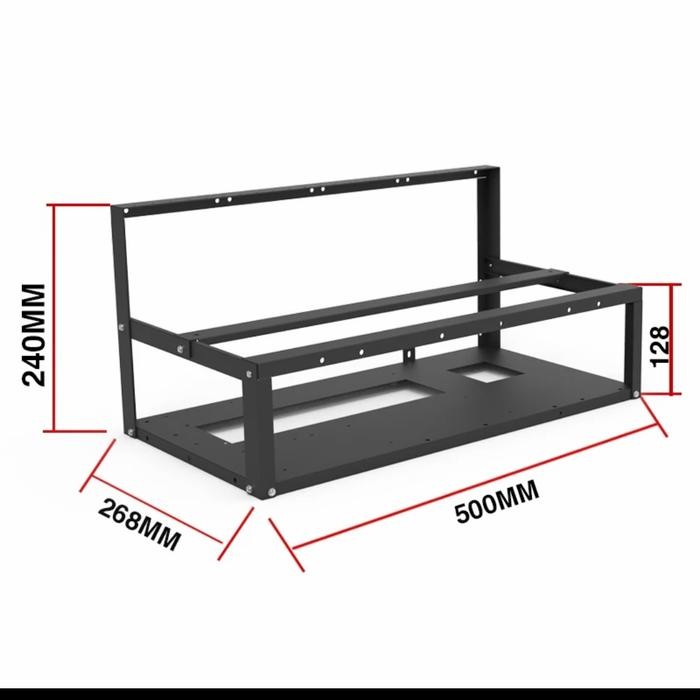 Rak Mining Rig Vga/Open Air Mining Frame Case/Mining Rig 6 / 8 GPU