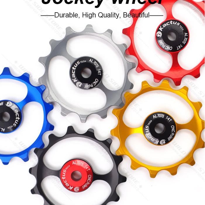 Paling Berkualitas Ceramic Bearing Pulley Roadbike Kactus 12T For Sram Shimano 11S