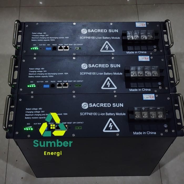 [Allthebest] Battery Lifepo4 48V 100Ah SacredSun SCIFP48100 LikeNew