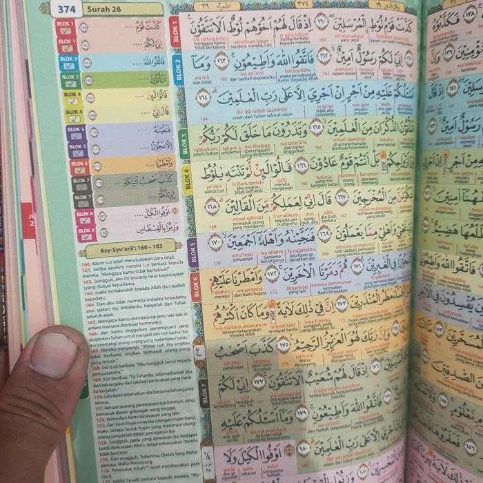 

al quran hafazan perkata latin 8 blok Ukuran A5