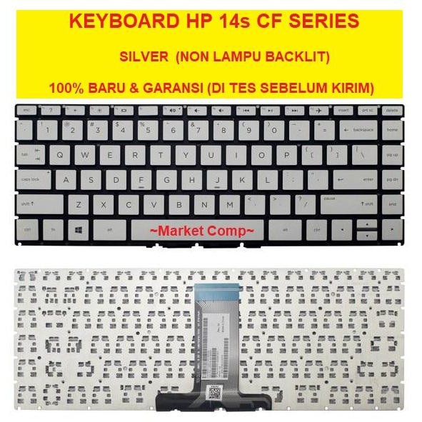Keyboard Laptop HP 14s-cf2508tu 14s-cf2516tu 14s-cf2517tu 14s-cf2518tu