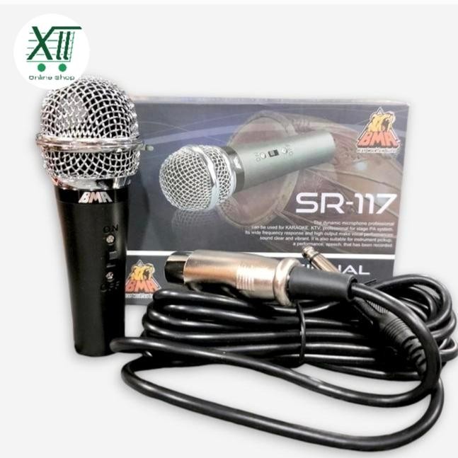 BMA SR~117 Mini Mic Kabel Tag Gendang Professional Dynamic Mic