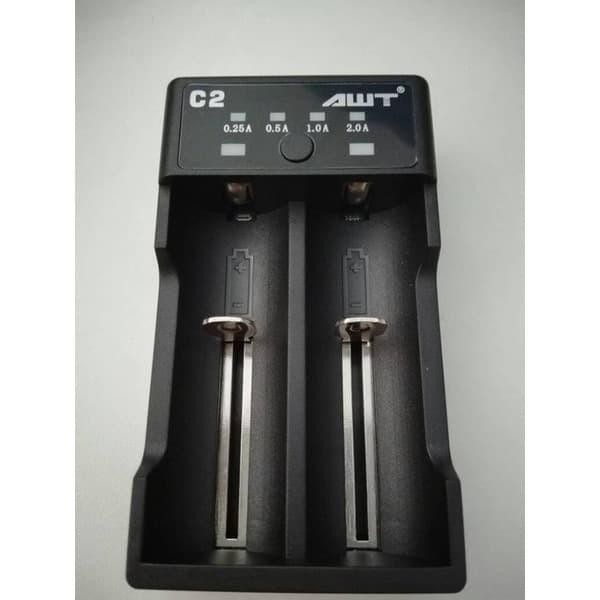 (Allthebest) Fast Charger Baterai Battery AWT C2 2 slot dual slot 18650 26650
