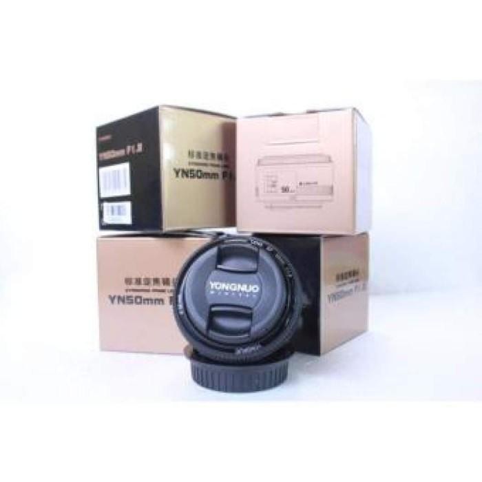 [Allthebest] YONGNUO 50MM F1.8 AF CANON + ADAPTER MEIKE MOUNT CANON TO EOS M