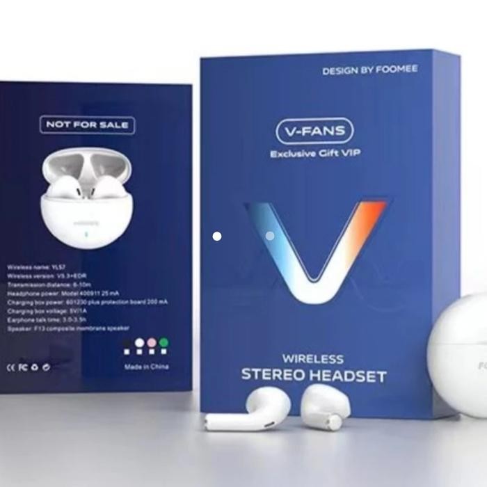 Earphone Tws foomee vfans tws wireless stereo