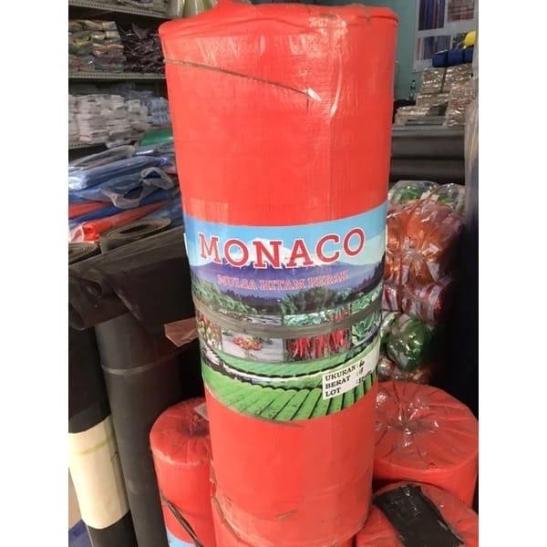 RAJA INDO MONACO Mulsa Plastik 60 120 Hitam Perak Silver 35 Mikron 500 M Meter Pembungkus Tanah Kode