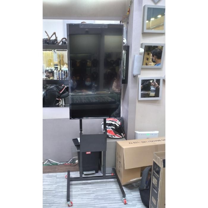 Terbagus Bracket Tv Standing, Brecket Standing Tv 65 55 50 49 43 40 32 " Inch