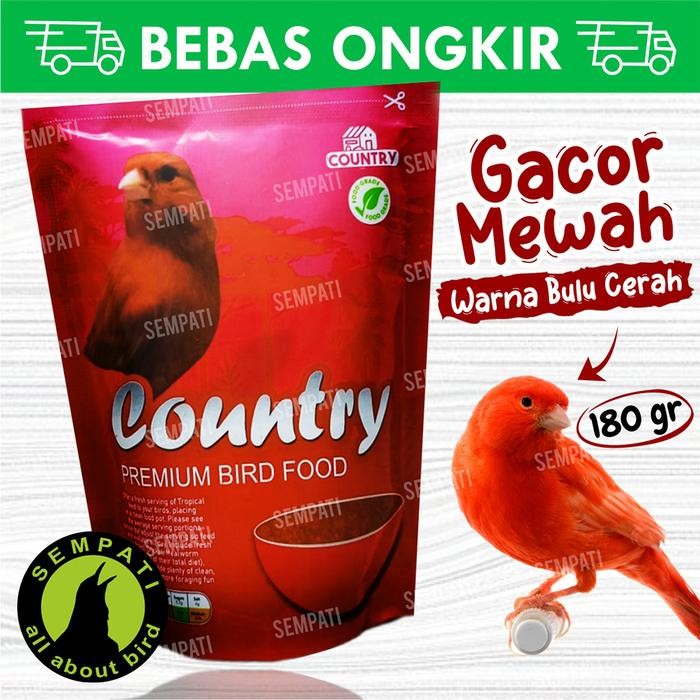 Pakan burung kenari country cede red intensive canary merah