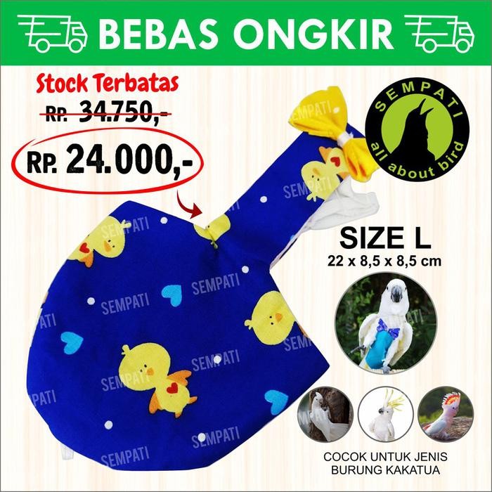 BAJU PEMPERS POPOK BURUNG KAKATUA KAKA TUA KAKAK TUA SIZE L PMBRL