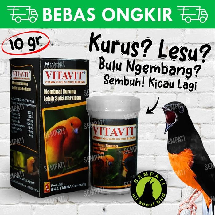 VITAVIT POWDER EKA FARMA VITAMIN BURUNG MENINGKATKAN NAFSU MAKAN