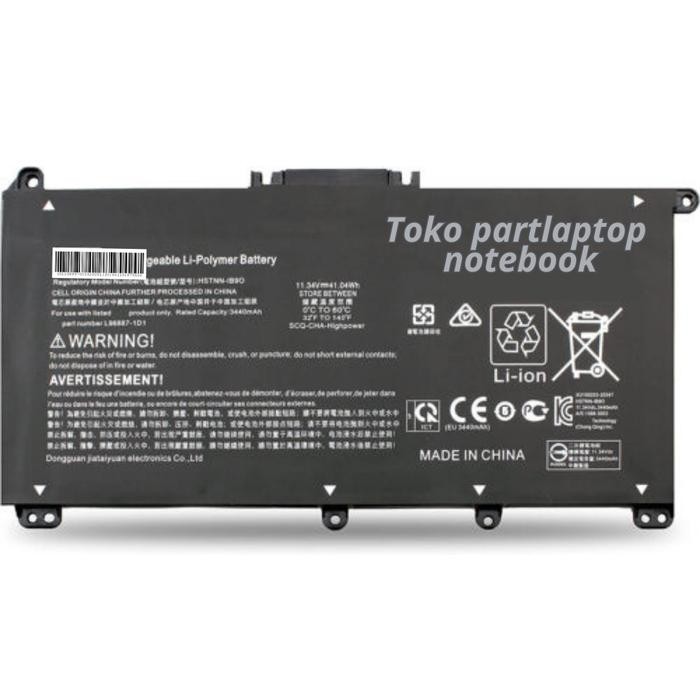 Baterai Laptop HP 14s-dk0073au Notebook Battery